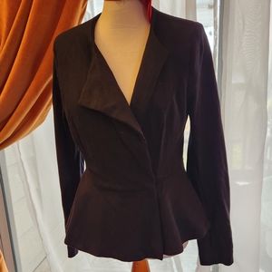 Cabi Ponte Peplum Jacket Sz. 6 Black